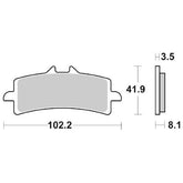 Pastiglie Freno Anteriori SBS 841 HS per APRILIA RSV4 1000 RR 2019-2021